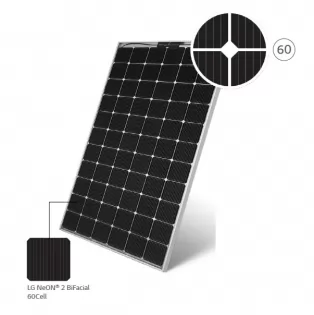 Solar modules LG NeON 2 BiFacial 60cell PV module от Оптиктелеком