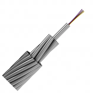 Связь ОКГТ (оптический кабель в грозозащитном тросе) с центральной стальной трубкой от Оптиктелеком