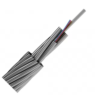 Связь ОКГТ (оптический кабель в грозозащитном тросе) со стальной трубкой в повиве от Оптиктелеком